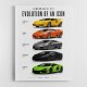 Lamborghini V12 Evolution Supercars Wall Art