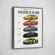 Lamborghini V12 Evolution Supercars Wall Art