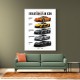 Mclaren Cars Evolution Iconic Wall Art