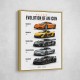 Mclaren Cars Evolution Iconic Wall Art