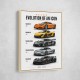 Mclaren Cars Evolution Iconic Wall Art