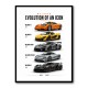 Mclaren Cars Evolution Iconic Wall Art