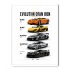 Mclaren Cars Evolution Iconic Wall Art