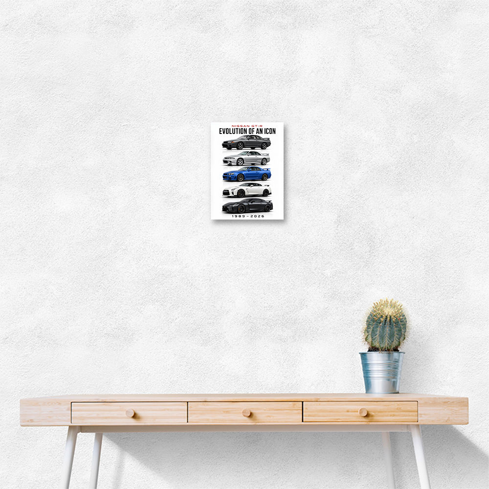 Nissan GT R Evolution Lineup Wall Art