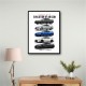 Nissan GT R Evolution Lineup Wall Art