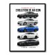 Nissan GT R Evolution Lineup Wall Art