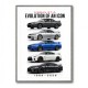 Nissan GT R Evolution Lineup Wall Art