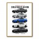 Nissan GT R Evolution Lineup Wall Art