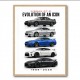 Nissan GT R Evolution Lineup Wall Art