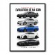 Nissan GT R Evolution Lineup Wall Art