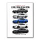 Nissan GT R Evolution Lineup Wall Art
