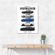 Nissan GTR Evolution White Background Art Print