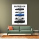 Nissan GTR Evolution White Background Art Print