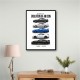 Nissan GTR Evolution White Background Art Print