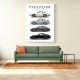 Porsche Sports Cars Evolution Iconic Wall Art