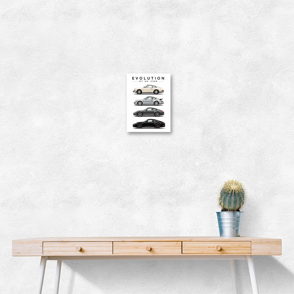 Porsche Sports Cars Evolution Iconic Wall Art