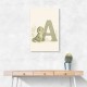 A For Alligator Nursery Wall Art
