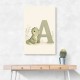 A For Alligator Nursery Wall Art