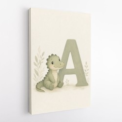 A For Alligator Nursery Wall Art