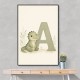 A For Alligator Nursery Wall Art