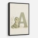 A For Alligator Nursery Wall Art