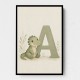 A For Alligator Nursery Wall Art