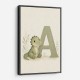 A For Alligator Nursery Wall Art