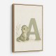 A For Alligator Nursery Wall Art