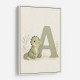 A For Alligator Nursery Wall Art