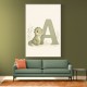 A For Alligator Nursery Wall Art