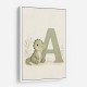 A For Alligator Nursery Wall Art