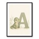 A For Alligator Nursery Wall Art