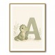 A For Alligator Nursery Wall Art