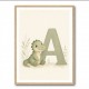 A For Alligator Nursery Wall Art