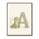 A For Alligator Nursery Wall Art