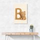B For Bear Childrens Wall Art