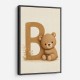 B For Bear Childrens Wall Art