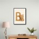 B For Bear Childrens Wall Art