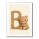 B For Bear Childrens Wall Art