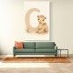 C For Camel Animal Wall Art
