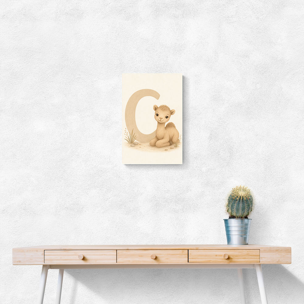 C For Camel Animal Wall Art