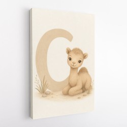 C For Camel Animal Wall Art