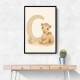 C For Camel Animal Wall Art