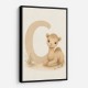 C For Camel Animal Wall Art