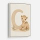 C For Camel Animal Wall Art