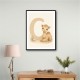 C For Camel Animal Wall Art
