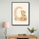 C For Camel Animal Wall Art