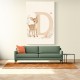 D For Deer Nursery Wall Art