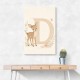 D For Deer Nursery Wall Art