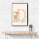 D For Deer Nursery Wall Art